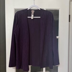 Purple Sprakly Open Front Chicos